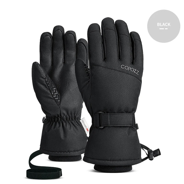 Copozz Men Women Winter Ski Gloves Waterproof Ultralight Snowboard Gloves Motorcycle Riding Snow Keep Warm Windproof Gloves