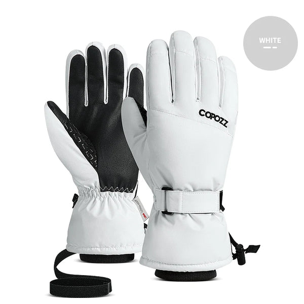 Copozz Men Women Winter Ski Gloves Waterproof Ultralight Snowboard Gloves Motorcycle Riding Snow Keep Warm Windproof Gloves