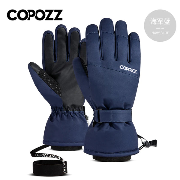 Copozz Men Women Winter Ski Gloves Waterproof Ultralight Snowboard Gloves Motorcycle Riding Snow Keep Warm Windproof Gloves