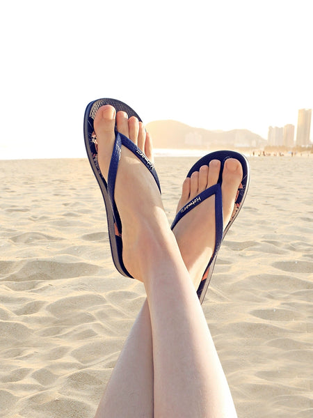 Summer Couple Stylish Beach Seaside Splint Flip-Flops