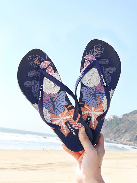 Summer Couple Stylish Beach Seaside Splint Flip-Flops