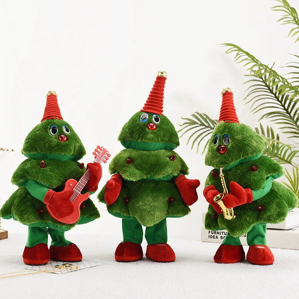 Stuffed Electric Toy Christmas Tree Can Sing and Dance Christmas Gift Gift Decoration Electric Toy