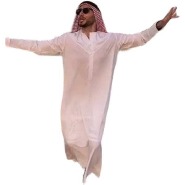 Arab Robe New Arrival Dubai Clothing Afghanistan White Middle East Polyester Cotton Saudi Headscarf Headband Men's Suit