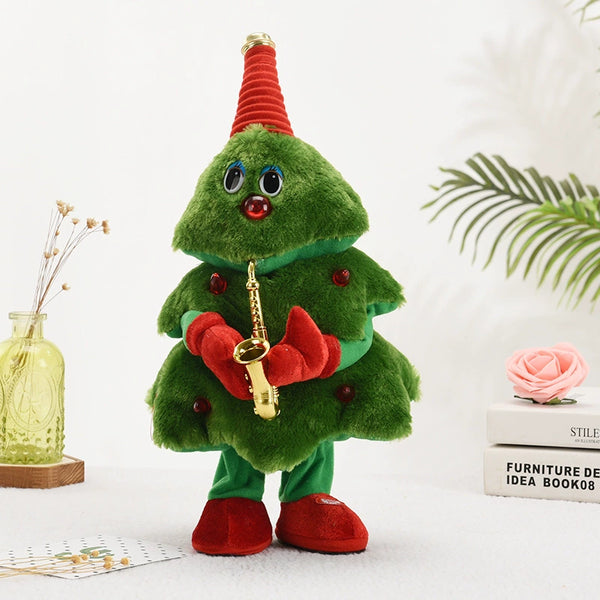 Stuffed Electric Toy Christmas Tree Can Sing and Dance Christmas Gift Gift Decoration Electric Toy