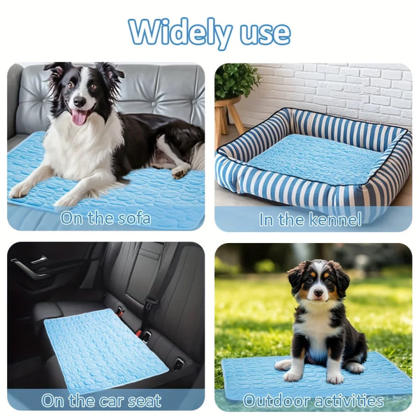 Summer Pet Ice Pad Cooling Ice Pad Bite Resistant Pet Pads Cat sofa Pad Dog Cooling Floor Pad Durable Sofa Ice Cold Pad Blankets