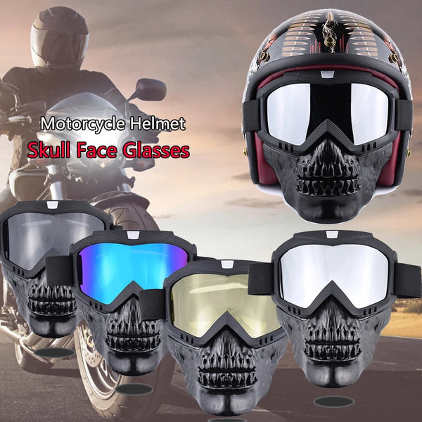 Balaclava Motorcycle Biker Skull Mask Cosplay Breathable Face Shield Military Tactics Mask Riding Motocross Helmet Face Mask Ski