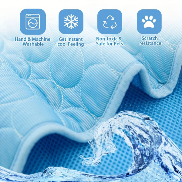 Summer Pet Ice Pad Cooling Ice Pad Bite Resistant Pet Pads Cat sofa Pad Dog Cooling Floor Pad Durable Sofa Ice Cold Pad Blankets