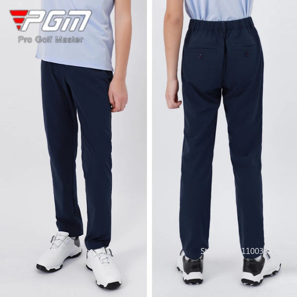 PGM Boys Breathable Quick Dry Golf Pants Kids Anti-sweat Soft Golf Trousers Children Elastic Waist Sport Pants Casual Sweatpants