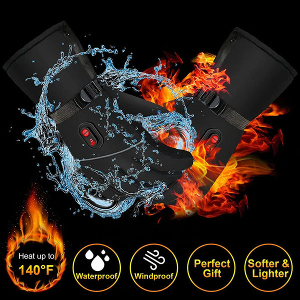 Winter Thermal Heated Gloves Adjustable Hand Warmer Gloves For Women Men