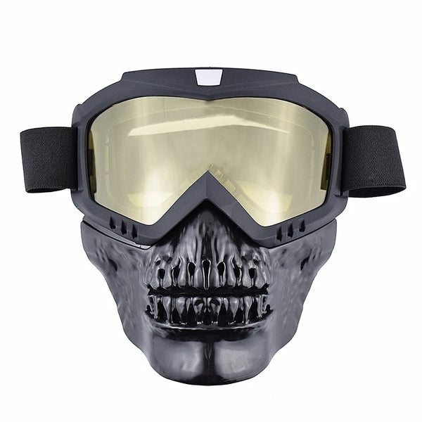 Balaclava Motorcycle Biker Skull Mask Cosplay Breathable Face Shield Military Tactics Mask Riding Motocross Helmet Face Mask Ski