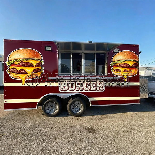 Allbetter Coffee Truck Shop Small Kitchen Mobile Hot Dog Food Trailer with Equipment Mobile Burger Food Truck for Sale in USA