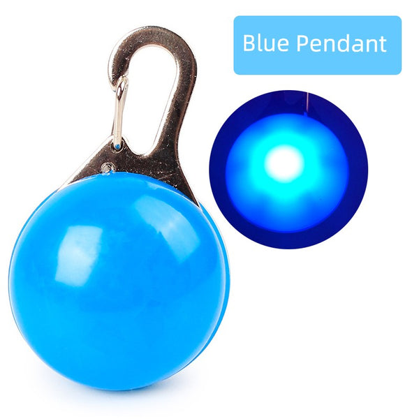 Dog Luminous Collar Fluorescent Luminous Pendant Teddy Collar Medium Large Dog Dog Collar Cat Collar Pet Supplies