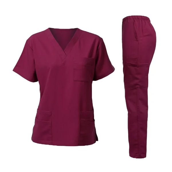 Beauty Salon Uniform Medical Clothes Scrub Suit Uniformes Tshirts Short Sleeve Dhypocrate Medical Work Clothes Nurse Blouses