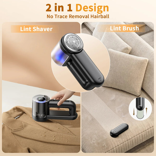 coldSky Rechargeable Fabric Shaver Electric Lint Remover with Digital Display Sweater Shaver Lint Shaver for Clothing Blanket