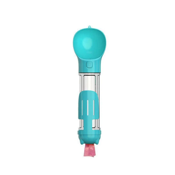 300/500ml Pet Water Food Dispenser 3 in 1 Leak Proof Pet Dog Water Bottle with Trash Bag Box and Shovel Dog Food Feeder Cat