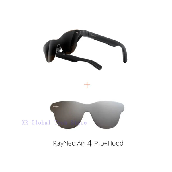 RayNeo Air 4 Pro smart AR glasses,Supports HDR10, 3840Hz, 4 speakers, 1200 nits,Micro-OLED dual-layer screen, clearer