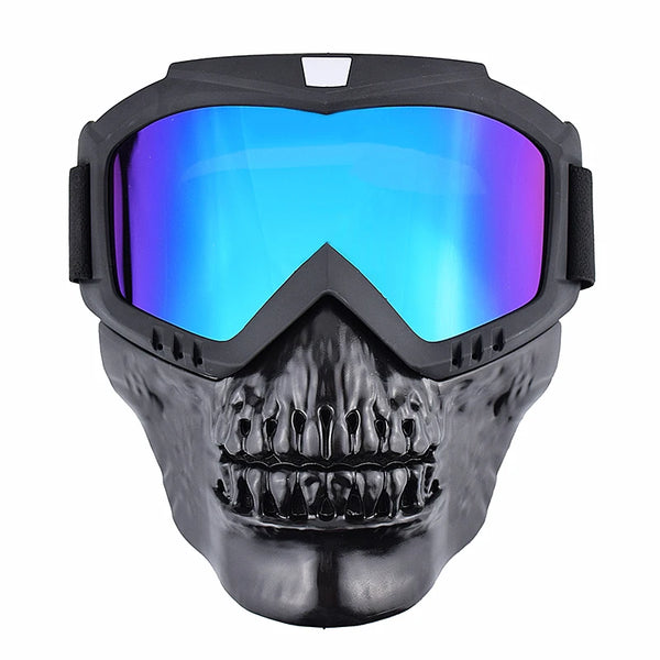 Balaclava Motorcycle Biker Skull Mask Cosplay Breathable Face Shield Military Tactics Mask Riding Motocross Helmet Face Mask Ski