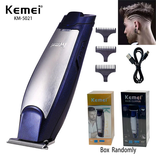 Kemei 5021 Hair Trimmer Electric Hair Clipper Rechargeable Razor Barber Hair Cutting Shaving Machine For Man Beard Shaver