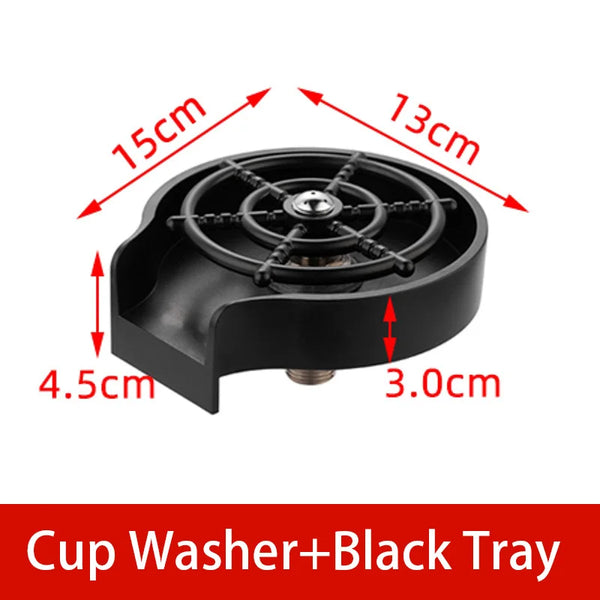 Automatic Glass Cup Washer High Pressure Kitchen Faucet Glass Rinser Stainless Steel Bar Cup Cleaner for Kitchen Sinks Wash Tool