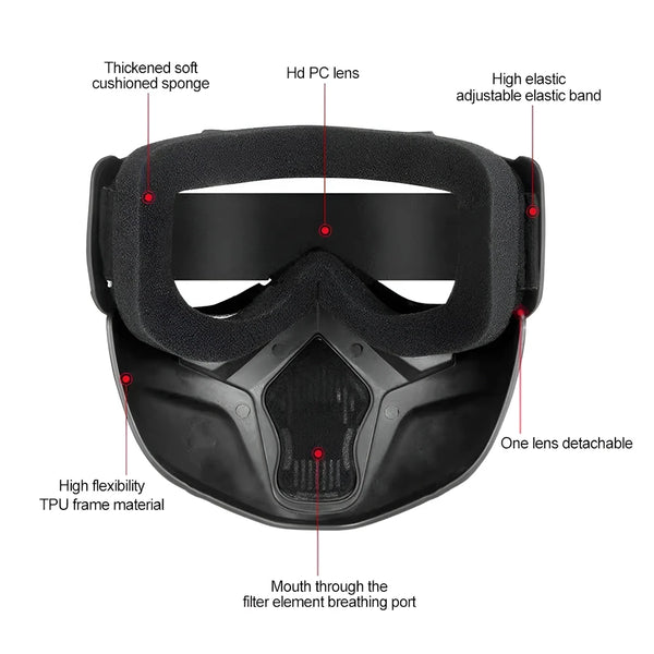 Welding Glasses Motorcycle Goggle Safety Welder Mask Wrap Around Protection Flame Resistant Welding Goggles Breathable Full Face