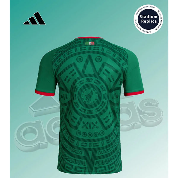 26 nat jerseyAdidas 2026 World Cup Mexico National Team Home Fan Version Quick-Dry Short Sleeve Football Jersey Unisex JL8580