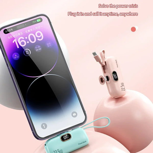 OnePlus 10000mAh Portable Power Bank 2- in-1 Fast Charger Lightweight High capacity Pocket Power Bank For IPhone Huawei Samsung