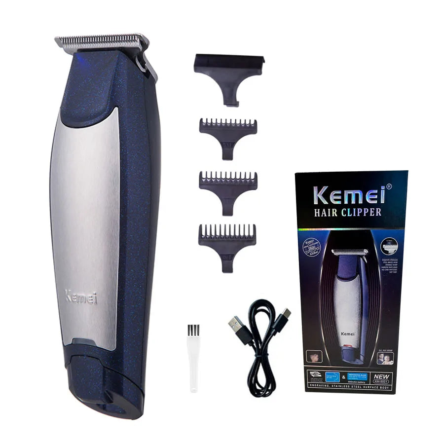Kemei 5021 Hair Trimmer Electric Hair Clipper Rechargeable Razor Barber Hair Cutting Shaving Machine For Man Beard Shaver
