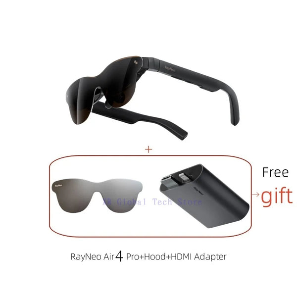 RayNeo Air 4 Pro smart AR glasses,Supports HDR10, 3840Hz, 4 speakers, 1200 nits,Micro-OLED dual-layer screen, clearer