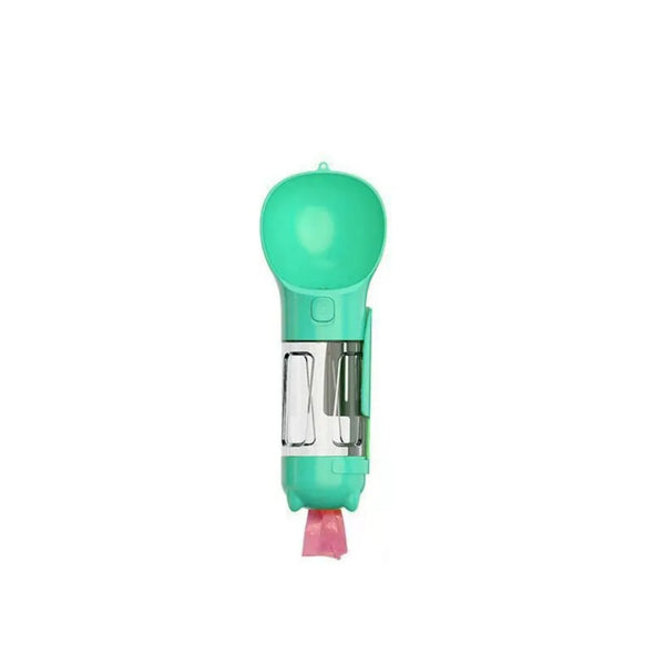 300/500ml Pet Water Food Dispenser 3 in 1 Leak Proof Pet Dog Water Bottle with Trash Bag Box and Shovel Dog Food Feeder Cat