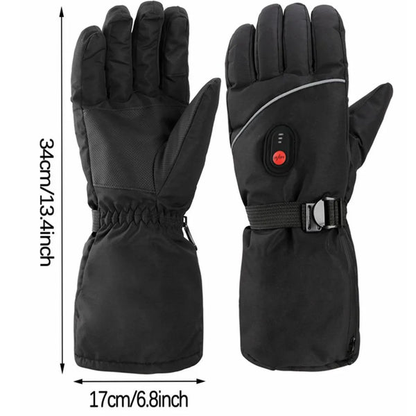 Winter Thermal Heated Gloves Adjustable Hand Warmer Gloves For Women Men
