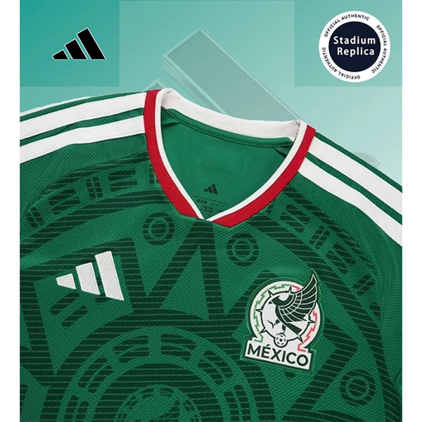 26 nat jerseyAdidas 2026 World Cup Mexico National Team Home Fan Version Quick-Dry Short Sleeve Football Jersey Unisex JL8580
