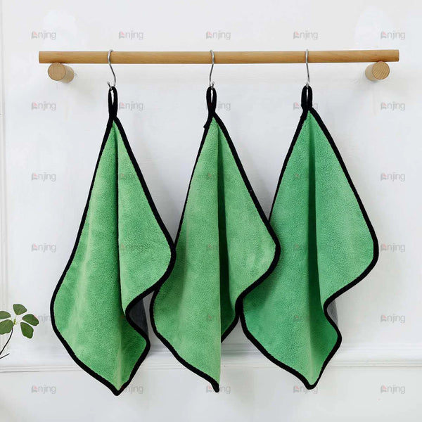 Car Washing Clothes Windows Mirrors Wiping Rags Home Appliances Double Layer Cleaning Microfiber Towel 500GSM