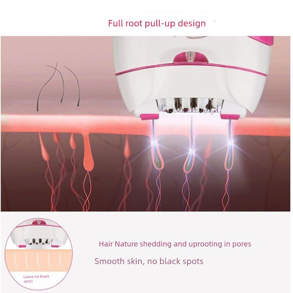 Men's and Women's Whole Body Special Hair Removal Tool Electric Depilator Remove Armpit Hand Hair Leg Hair Body Hair Even Hair Pull up