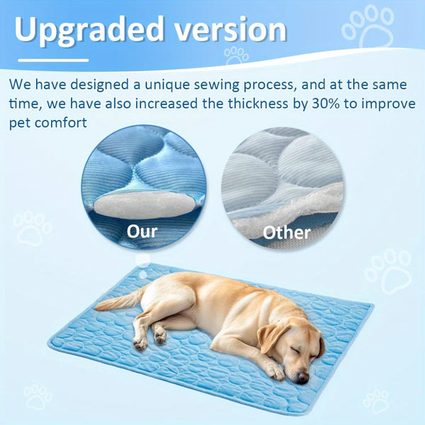 Summer Pet Ice Pad Cooling Ice Pad Bite Resistant Pet Pads Cat sofa Pad Dog Cooling Floor Pad Durable Sofa Ice Cold Pad Blankets