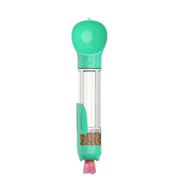 300/500ml Pet Water Food Dispenser 3 in 1 Leak Proof Pet Dog Water Bottle with Trash Bag Box and Shovel Dog Food Feeder Cat