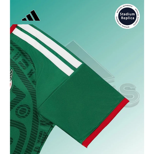 26 nat jerseyAdidas 2026 World Cup Mexico National Team Home Fan Version Quick-Dry Short Sleeve Football Jersey Unisex JL8580