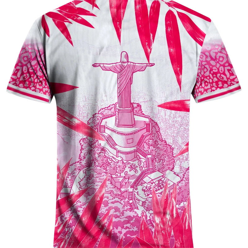 Rio de Janeiro, Brazil. Soccer jerseys with fan designs. 3D printed jerseys for men and women. Breathable sportswear for summer