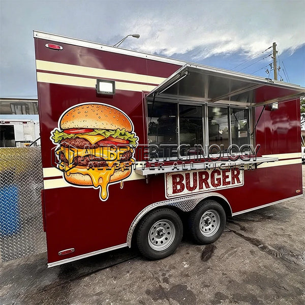 Allbetter Coffee Truck Shop Small Kitchen Mobile Hot Dog Food Trailer with Equipment Mobile Burger Food Truck for Sale in USA