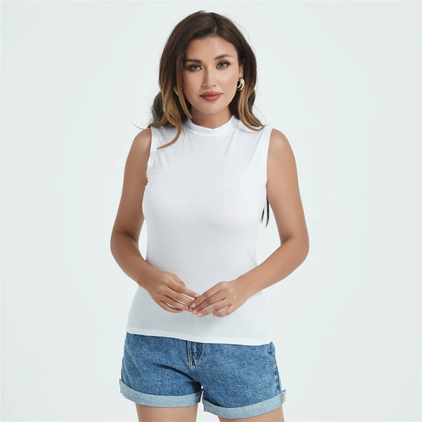 Women Summer Tanks Camis vest Fashion Casual Sleeveless Cotton Elastic Sexy Ladies Street Solid Color Tanks Tops TeesHotsweet B3