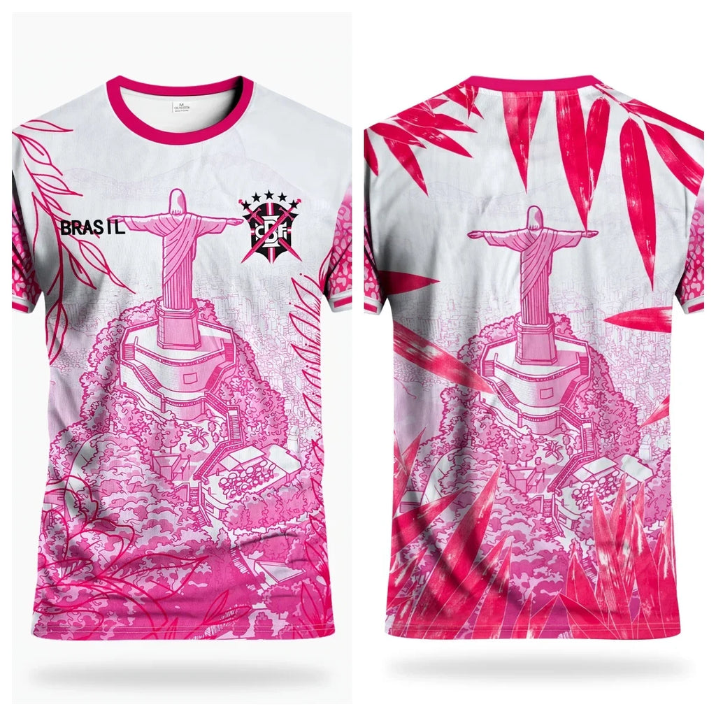 Rio de Janeiro, Brazil. Soccer jerseys with fan designs. 3D printed jerseys for men and women. Breathable sportswear for summer