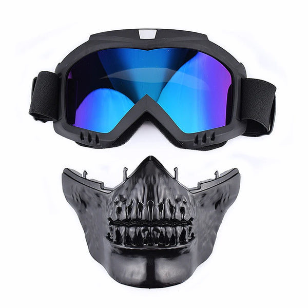 Balaclava Motorcycle Biker Skull Mask Cosplay Breathable Face Shield Military Tactics Mask Riding Motocross Helmet Face Mask Ski