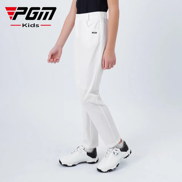 PGM Boys Breathable Quick Dry Golf Pants Kids Anti-sweat Soft Golf Trousers Children Elastic Waist Sport Pants Casual Sweatpants