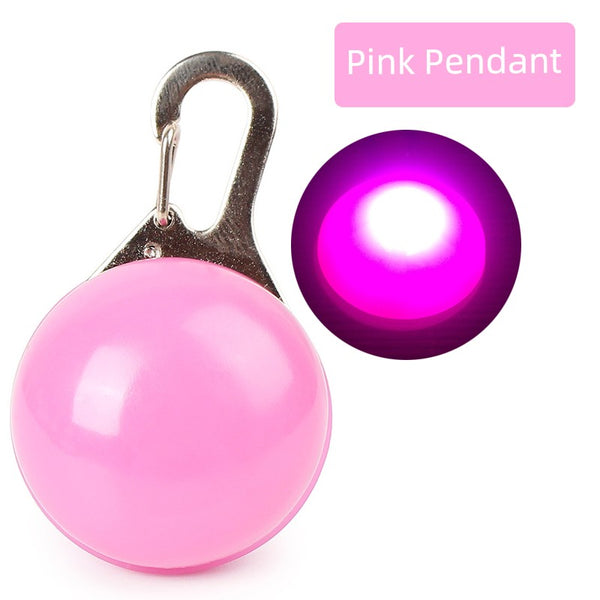 Dog Luminous Collar Fluorescent Luminous Pendant Teddy Collar Medium Large Dog Dog Collar Cat Collar Pet Supplies