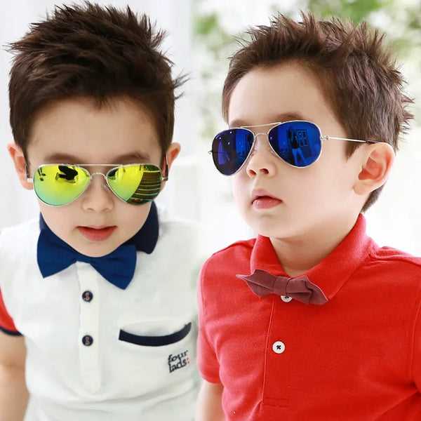 Retro Kids Sunglasses UV400 Brand Designer New Trend Children Sun Glasses Luxury Shades Baby Boys Girls Eyewear Gafas De Sol