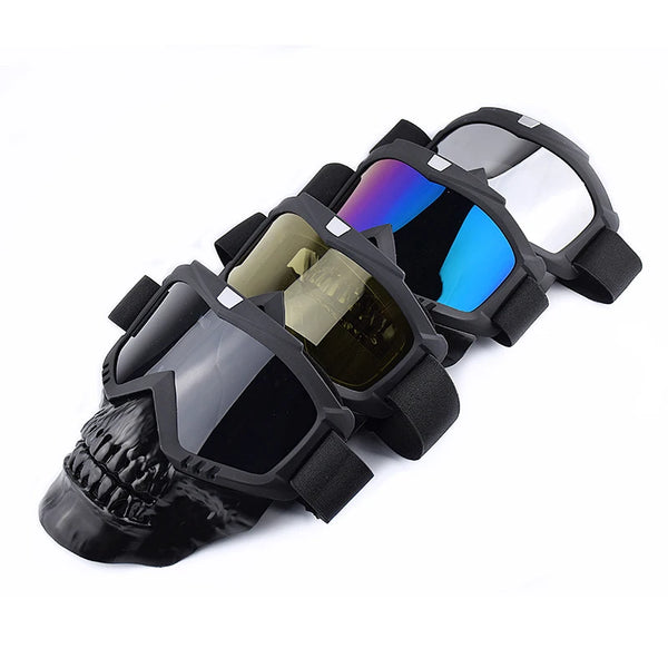 Balaclava Motorcycle Biker Skull Mask Cosplay Breathable Face Shield Military Tactics Mask Riding Motocross Helmet Face Mask Ski