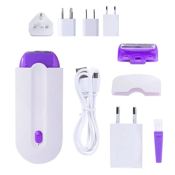 Women's Epilator Painless Hair Removal Shaving Device USB Charging Body Face Leg Bikini Shaver Hair Removal Machine Hair Trimmer