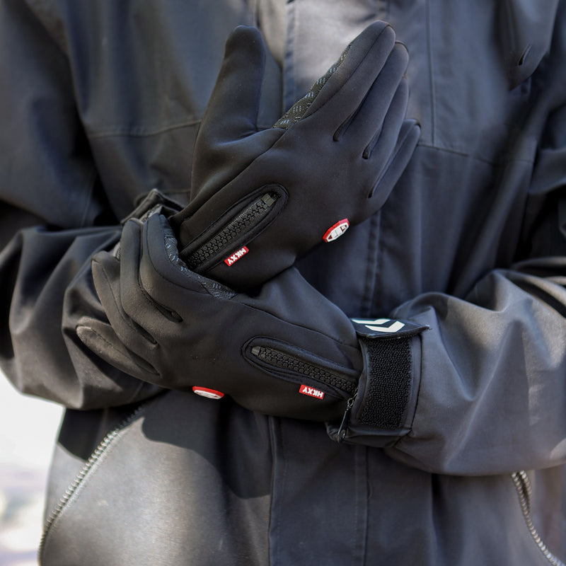 [Extreme Cold Waterproof Gloves] Touchscreen Thermal Gloves - Waterproof, Windproof, Non-Slip for Extreme Cold Weather, Ideal for Outdoor Activities, Full Finger Design with Zipper Closure, Hand Washable, Winter Sports Access